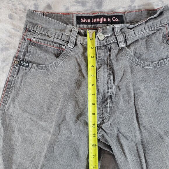 5ive Jungle & Co Jeans Men's 34 Relaxed‎ Fit Baggy Wide Denim VTG Y2K 34x29 - Picture 12 of 12